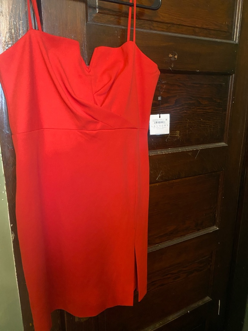 Laundry By Shelli Segal Red Spaghetti-Strap Mini Dress